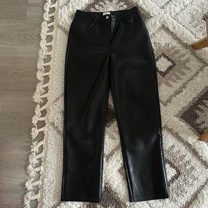 NWT ARITZIA SIZE 6 VEGAN LEATHER PANTS